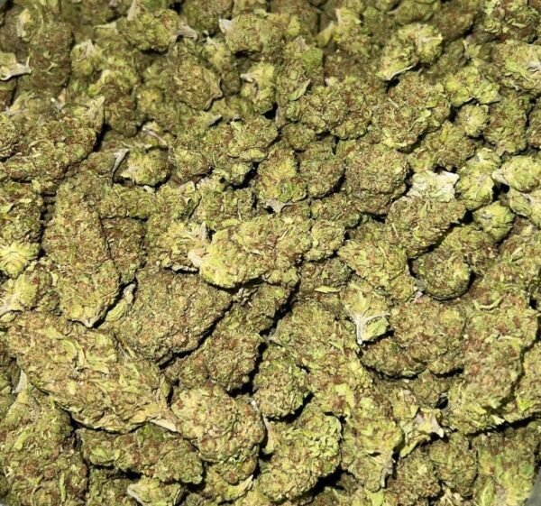 Pineapple Lime THCa Flower buds with vibrant green and yellow hues, covered in frosty trichomes.